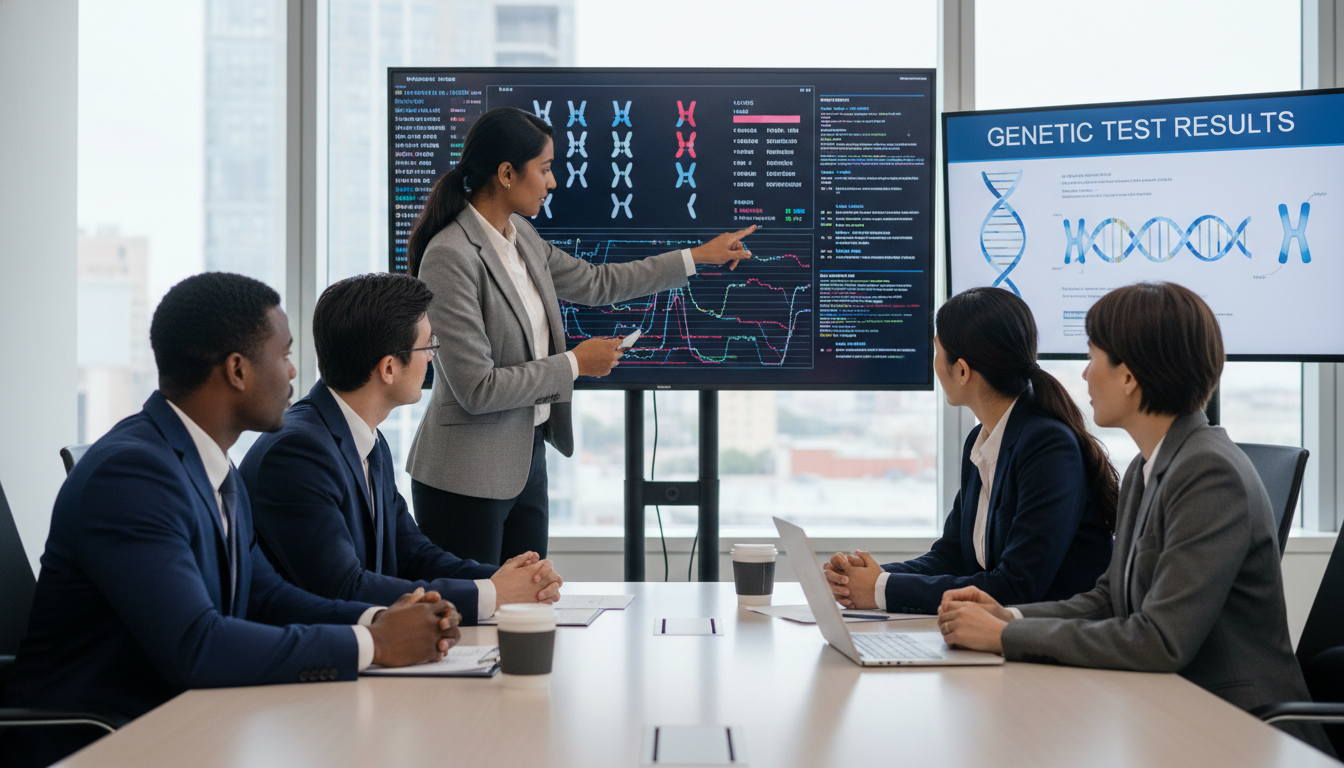 International medical graduate working with a genetics team in a clinic International medical graduate working with a genetics team in a clinic - IMG residency guide for Low Step Score Strategies f