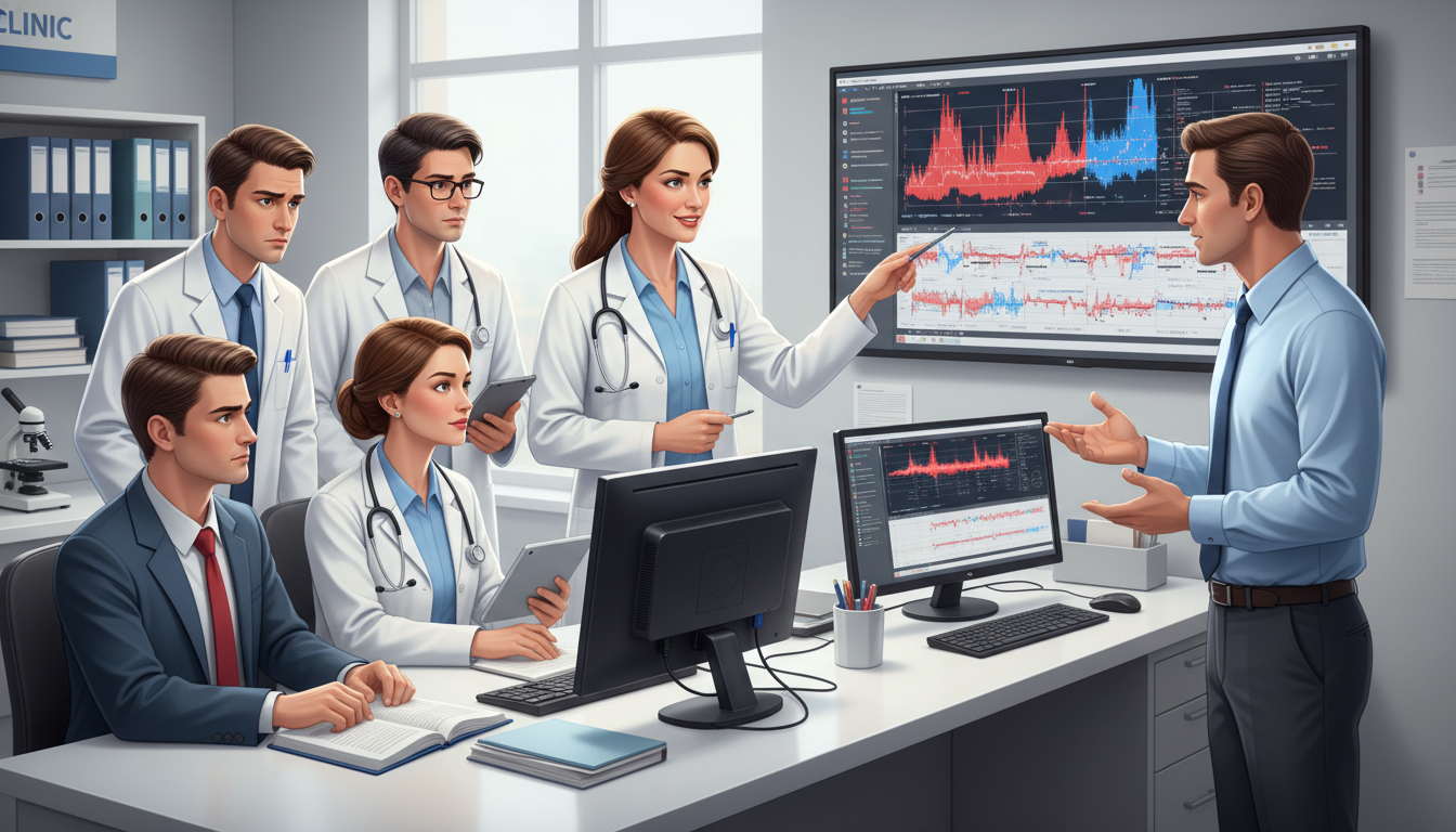 Medical genetics team discussing complex case and residency training environment Medical genetics team discussing complex case and residency training environment - IMG residency guide for Identifying Malign