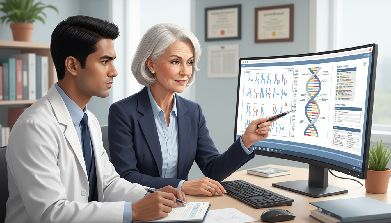 Medical genetics mentor and IMG resident discussing patient case - IMG residency guide for Networking in Medicine for Interna