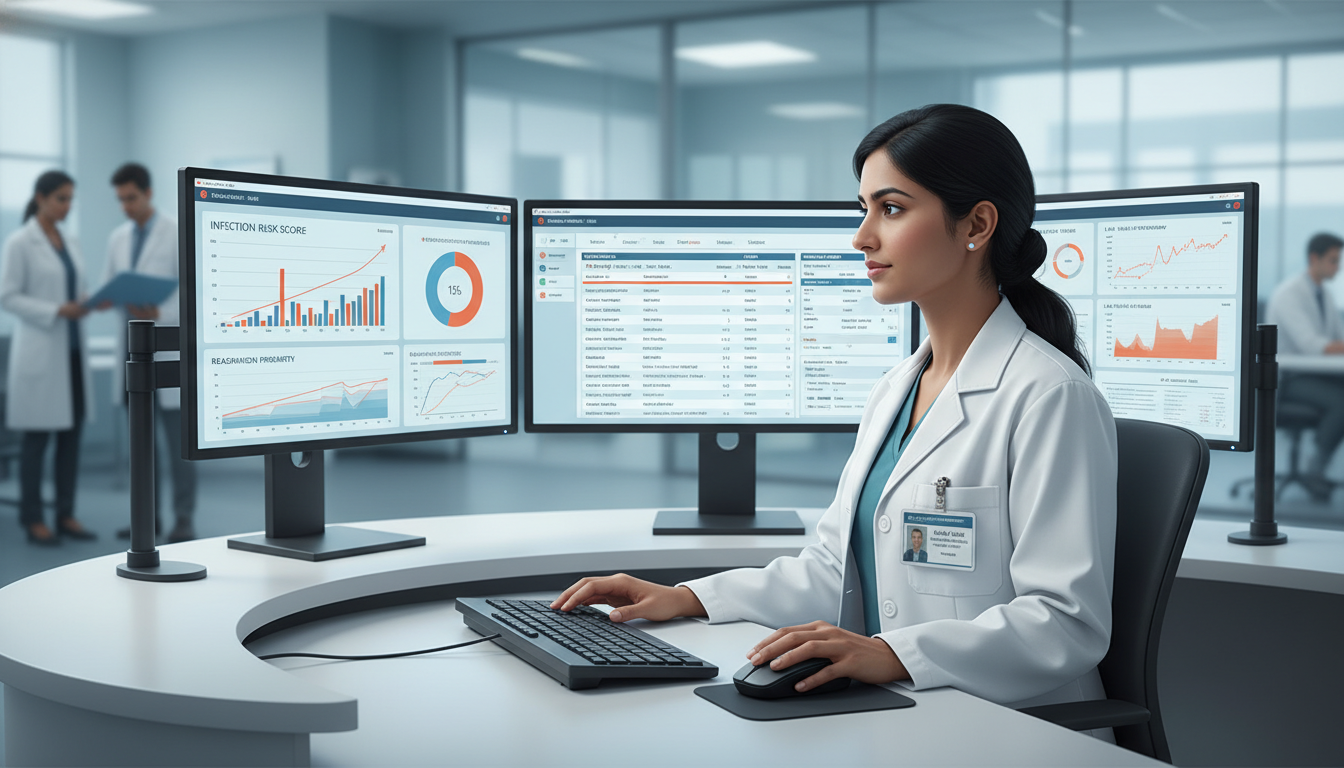 International medical graduate fellow analyzing clinical data in a hospital informatics lab International medical graduate fellow analyzing clinical data in a hospital informatics lab - IMG residency guide for H-1B Sp