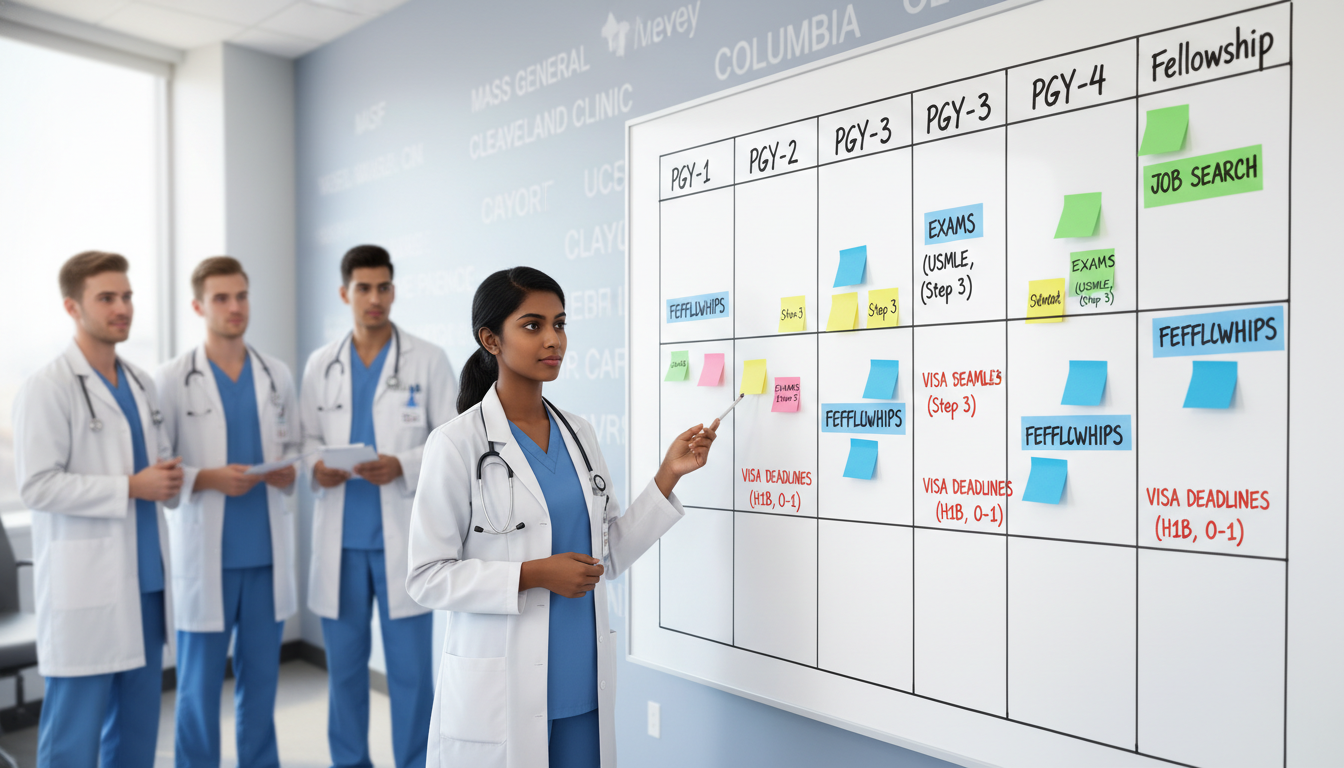 Neurology resident career planning timeline board Neurology resident career planning timeline board - IMG residency guide for Job Search Timing for International Medical Gradu