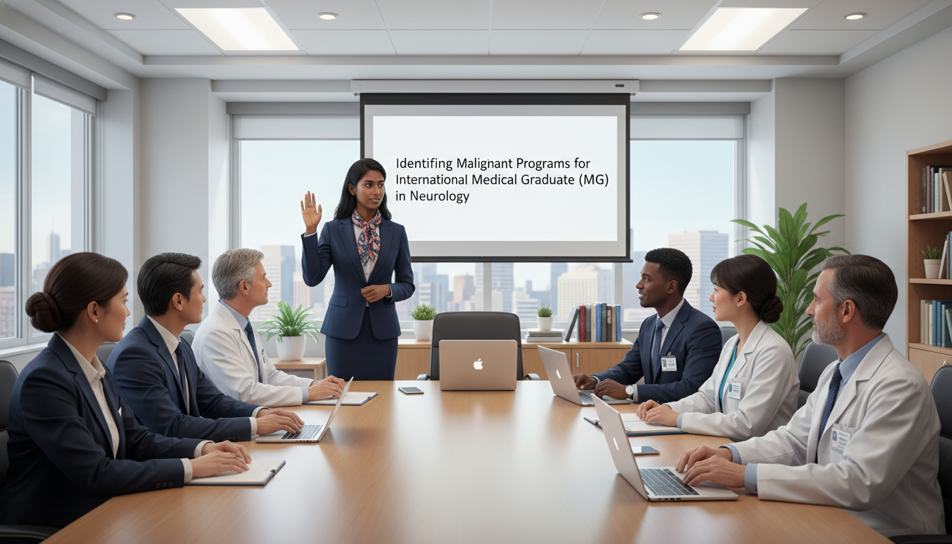 International medical graduate asking questions at a neurology residency interview International medical graduate asking questions at a neurology residency interview - IMG residency guide for Identifying Mali