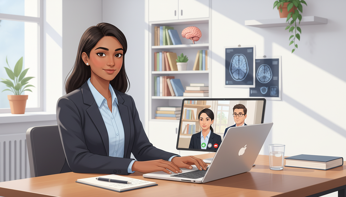 Neurology residency interview conducted via video call - IMG residency guide for Pre-Interview Preparation for International