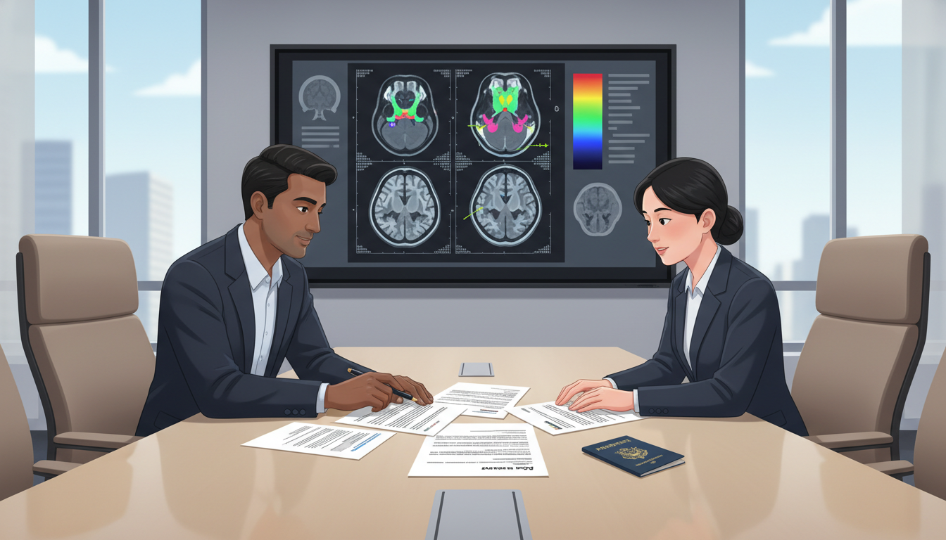 Neurology residency program director discussing visa options with an IMG applicant Neurology residency program director discussing visa options with an IMG applicant - IMG residency guide for Visa Navigation