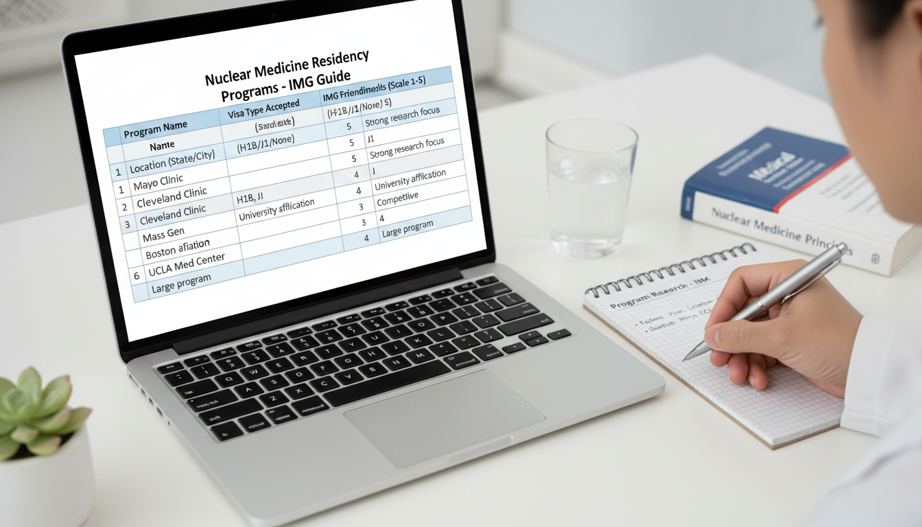 Spreadsheet of nuclear medicine residency programs for IMGs Spreadsheet of nuclear medicine residency programs for IMGs - IMG residency guide for How to Research Programs for Internatio