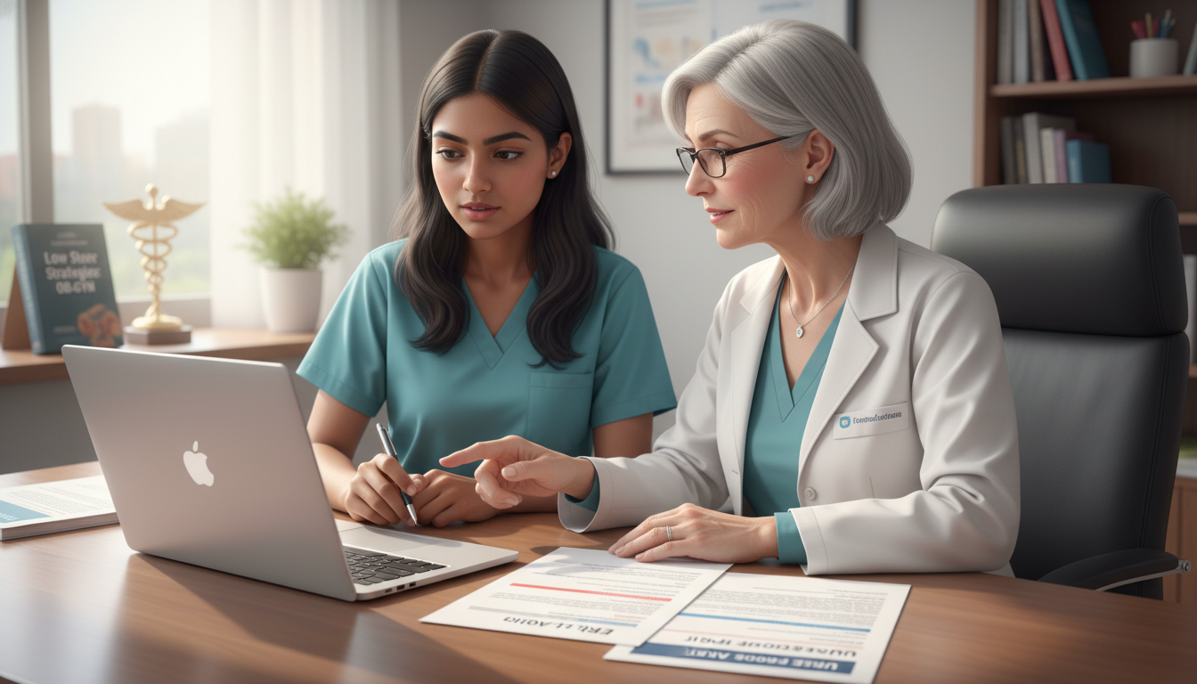 IMG preparing OB GYN residency applications with mentor - IMG residency guide for Low Step Score Strategies for International