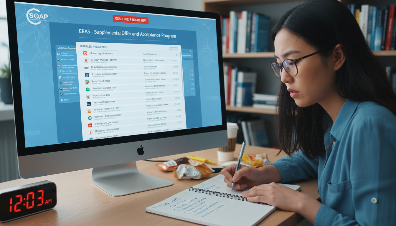 SOAP preparation workflow for unmatched OB GYN applicant - IMG residency guide for SOAP Preparation for International Medical