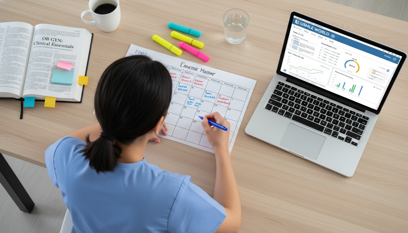 Study planning for Step 2 CK with a focus on obstetrics and gynecology - IMG residency guide for USMLE Step 2 CK Preparation