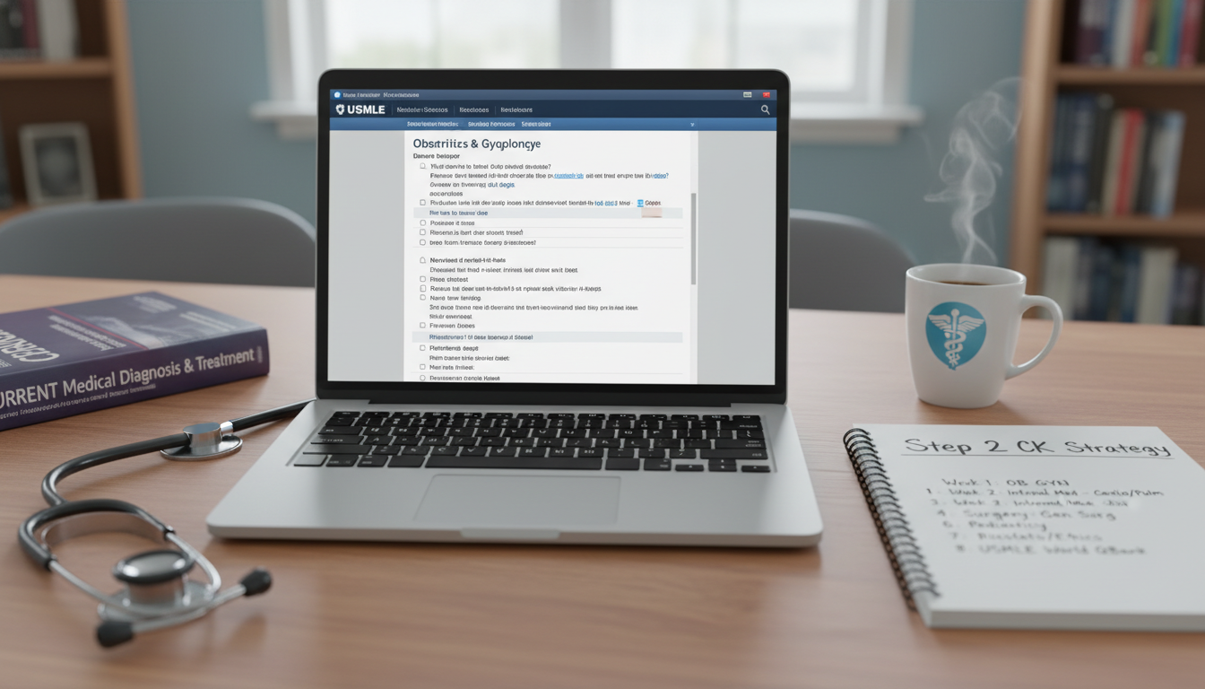 Step 2 CK study plan for an IMG targeting OB GYN - IMG residency guide for Step Score Strategy for International Medical Grad