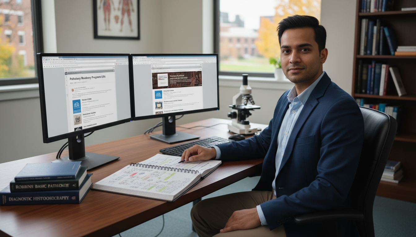 Pathology residency applicant researching residency programs - IMG residency guide for Pre-Interview Preparation for Internat