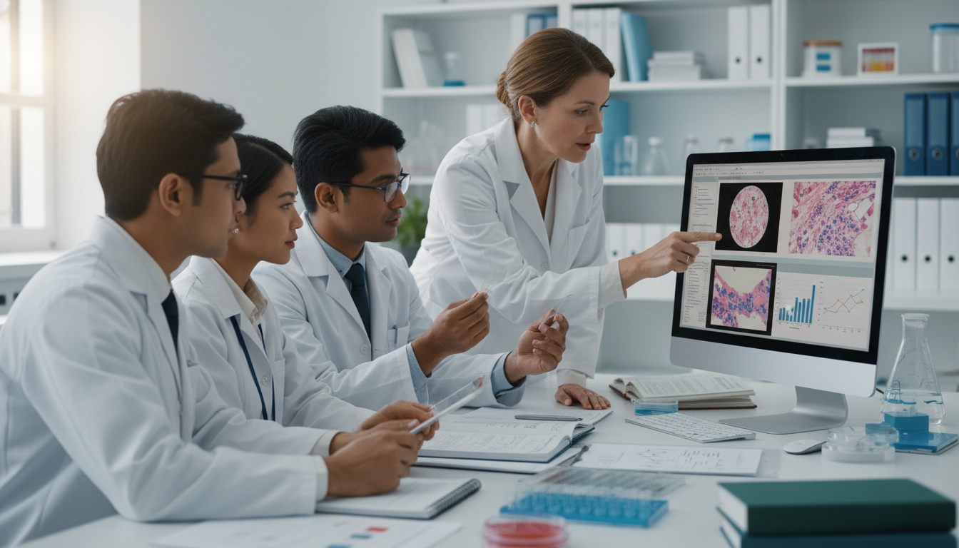 Pathology research collaboration in a lab setting Pathology research collaboration in a lab setting - IMG residency guide for Research Profile Building for International Medic