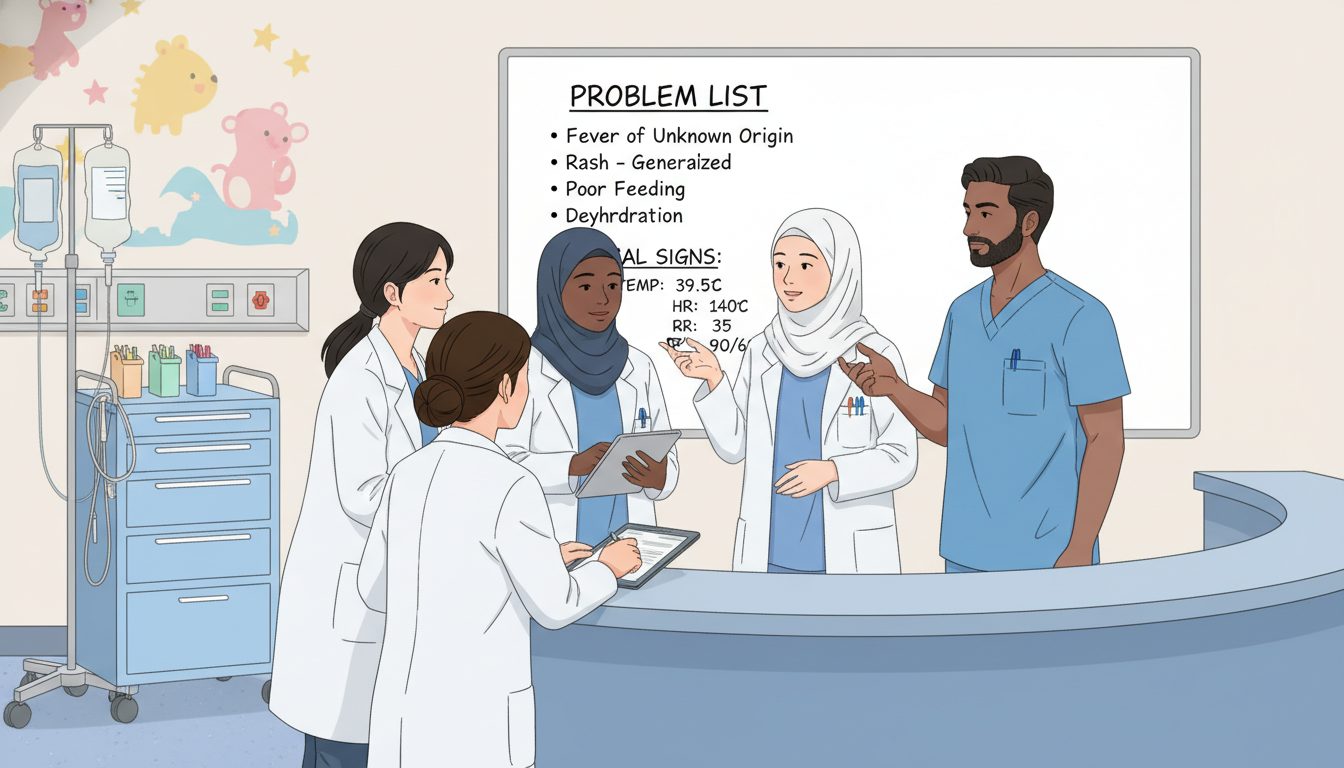 Medical student learning on pediatric inpatient team - IMG residency guide for Away Rotation Strategy for International Medic