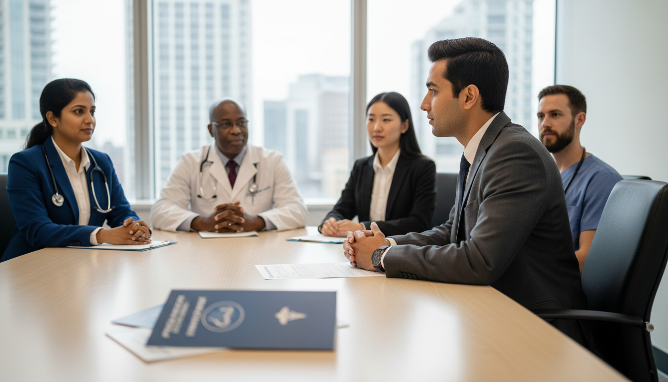 Residency program interview panel with international medical graduate Residency program interview panel with international medical graduate - IMG residency guide for Identifying Malignant Program