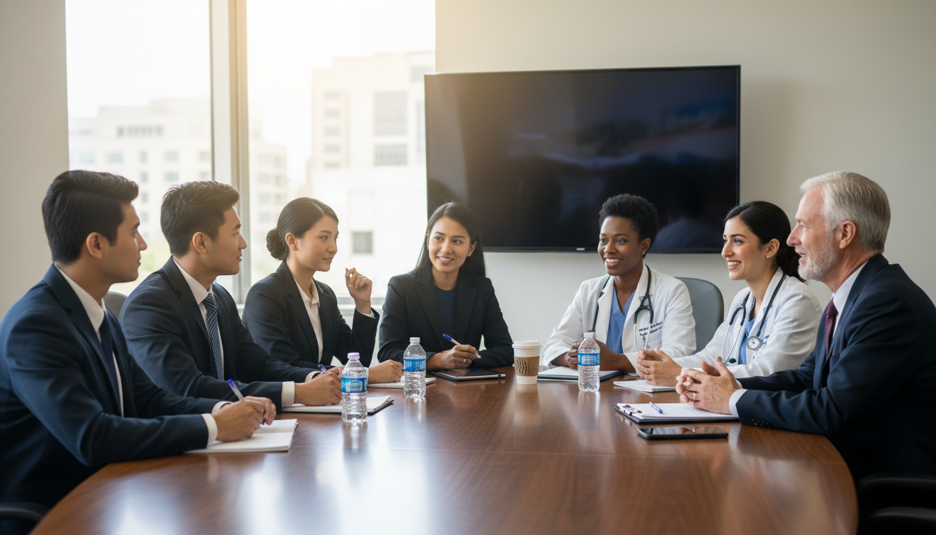 International medical graduate at residency interview group session International medical graduate at residency interview group session - IMG residency guide for Questions to Ask Programs for I