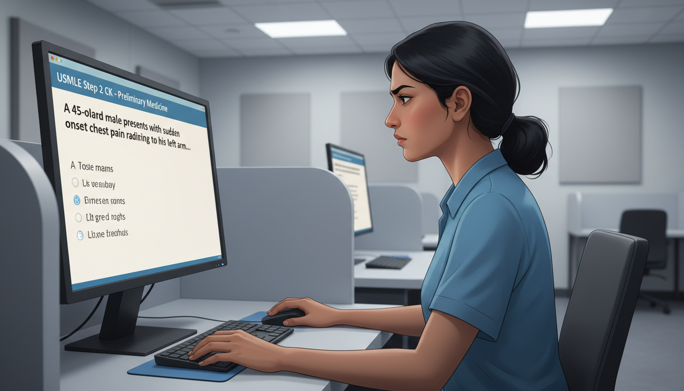 IMG taking a USMLE Step 2 CK practice exam IMG taking a USMLE Step 2 CK practice exam - IMG residency guide for USMLE Step 2 CK Preparation for International Medical Gr