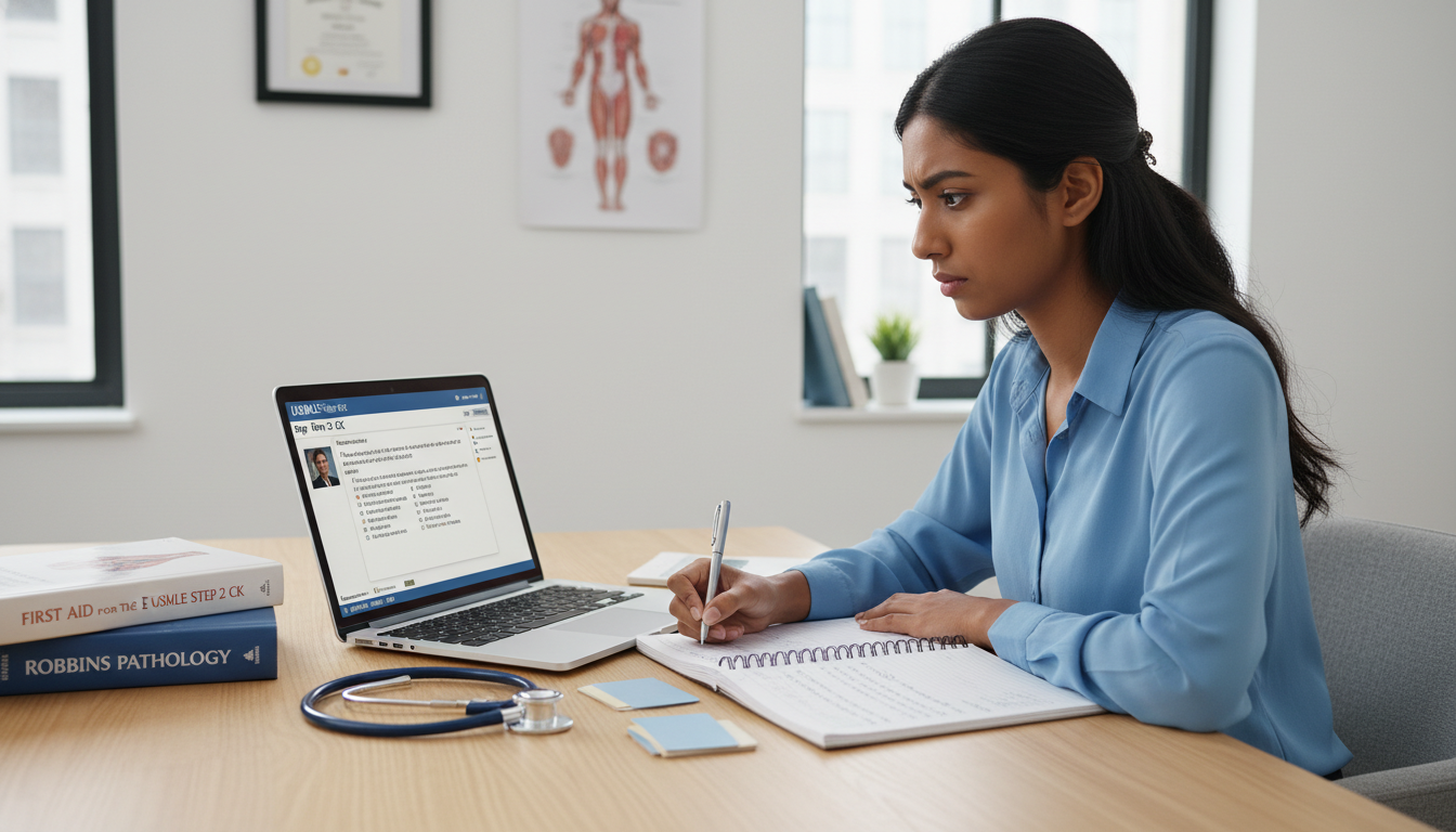 International medical graduate completing timed UWorld questions in preparation for Step 2 CK - IMG residency guide for Step