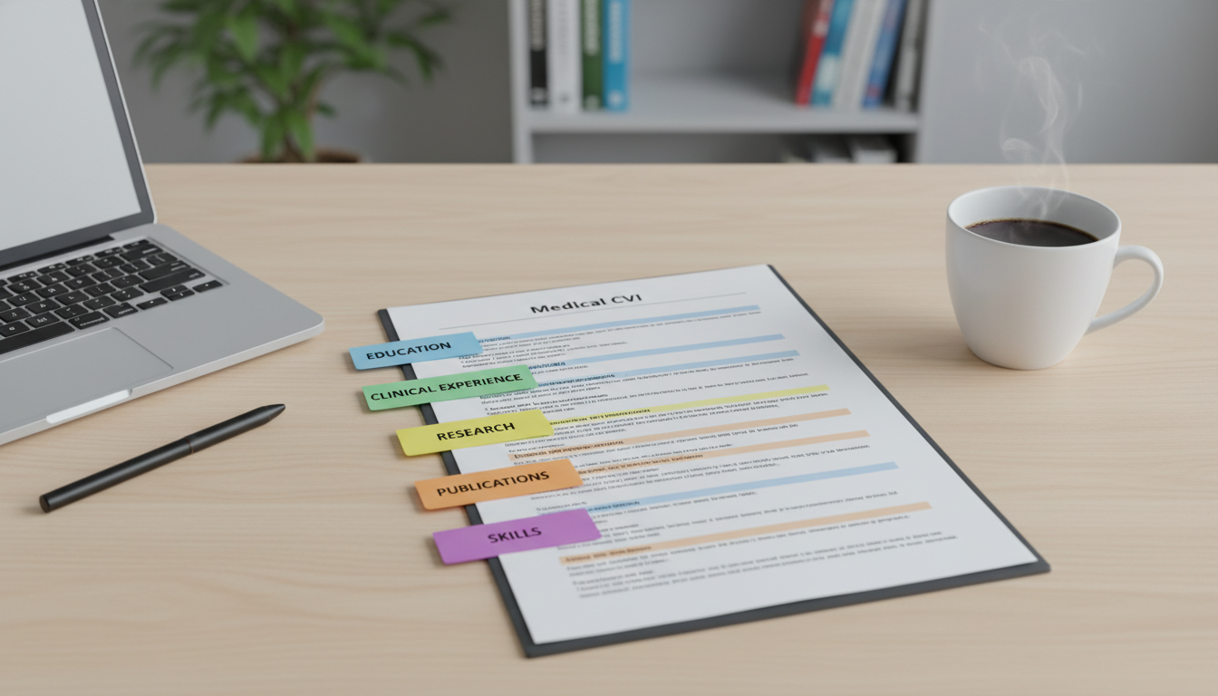 Organized CV layout example for preliminary surgery residency Organized CV layout example for preliminary surgery residency - IMG residency guide for CV Building for International Medical
