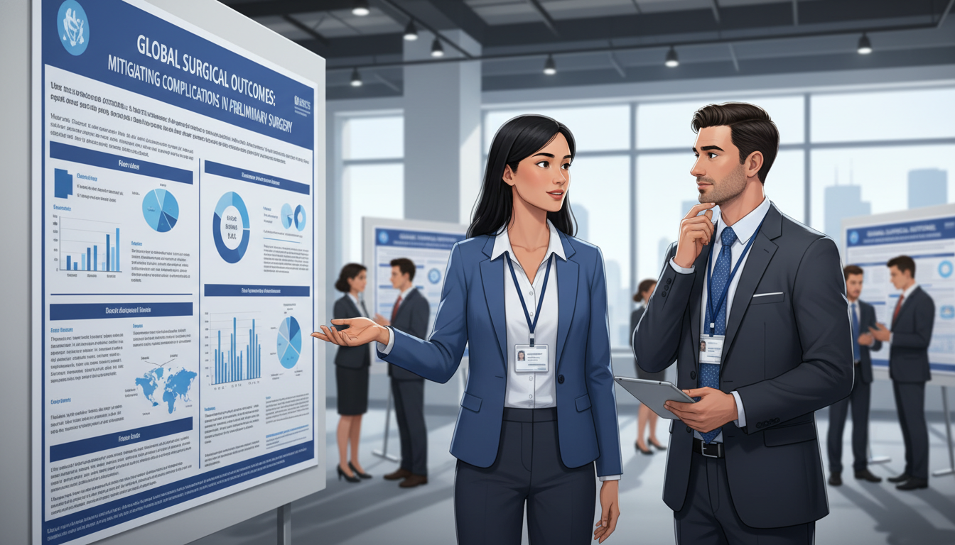 International medical graduate discussing surgical research poster International medical graduate discussing surgical research poster - IMG residency guide for CV Building for International Me