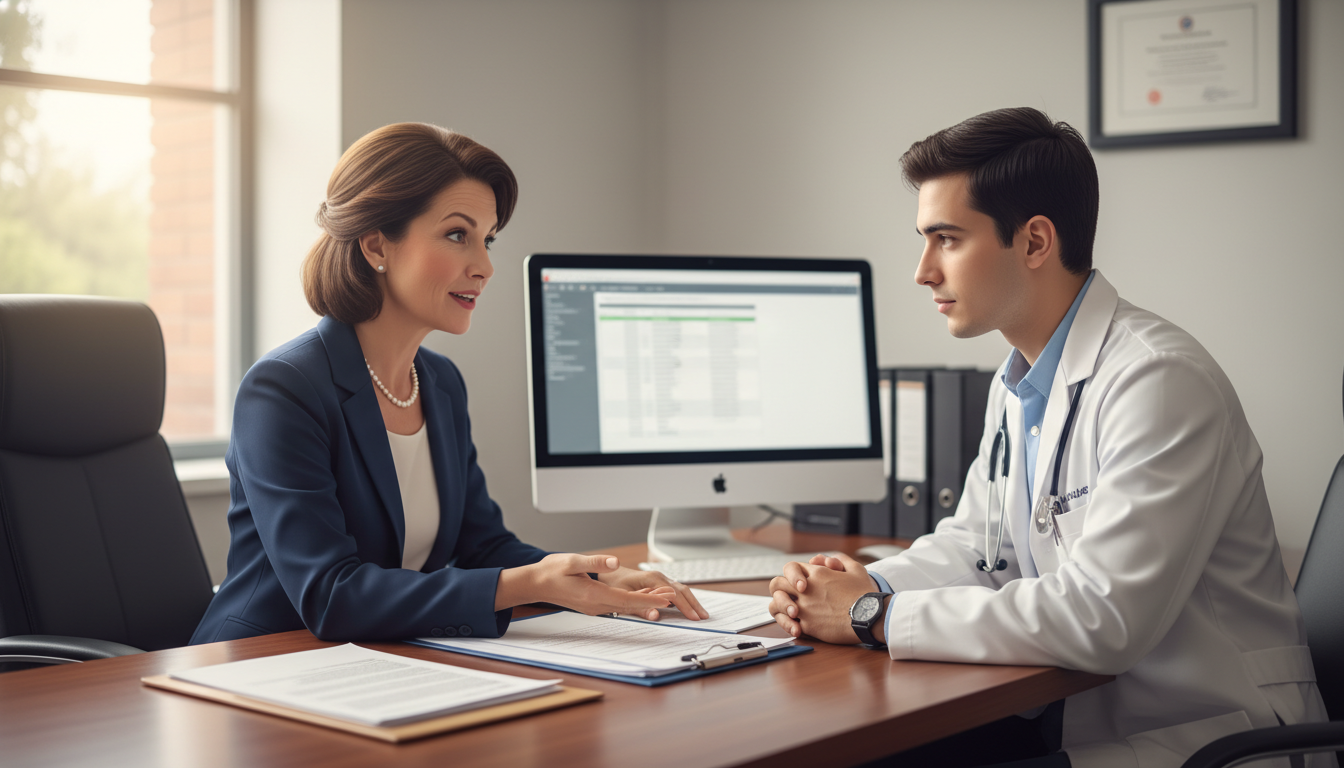 Surgery program director and IMG resident discussing expectations during preliminary surgery year Surgery program director and IMG resident discussing expectations during preliminary surgery year - IMG residency guide for P