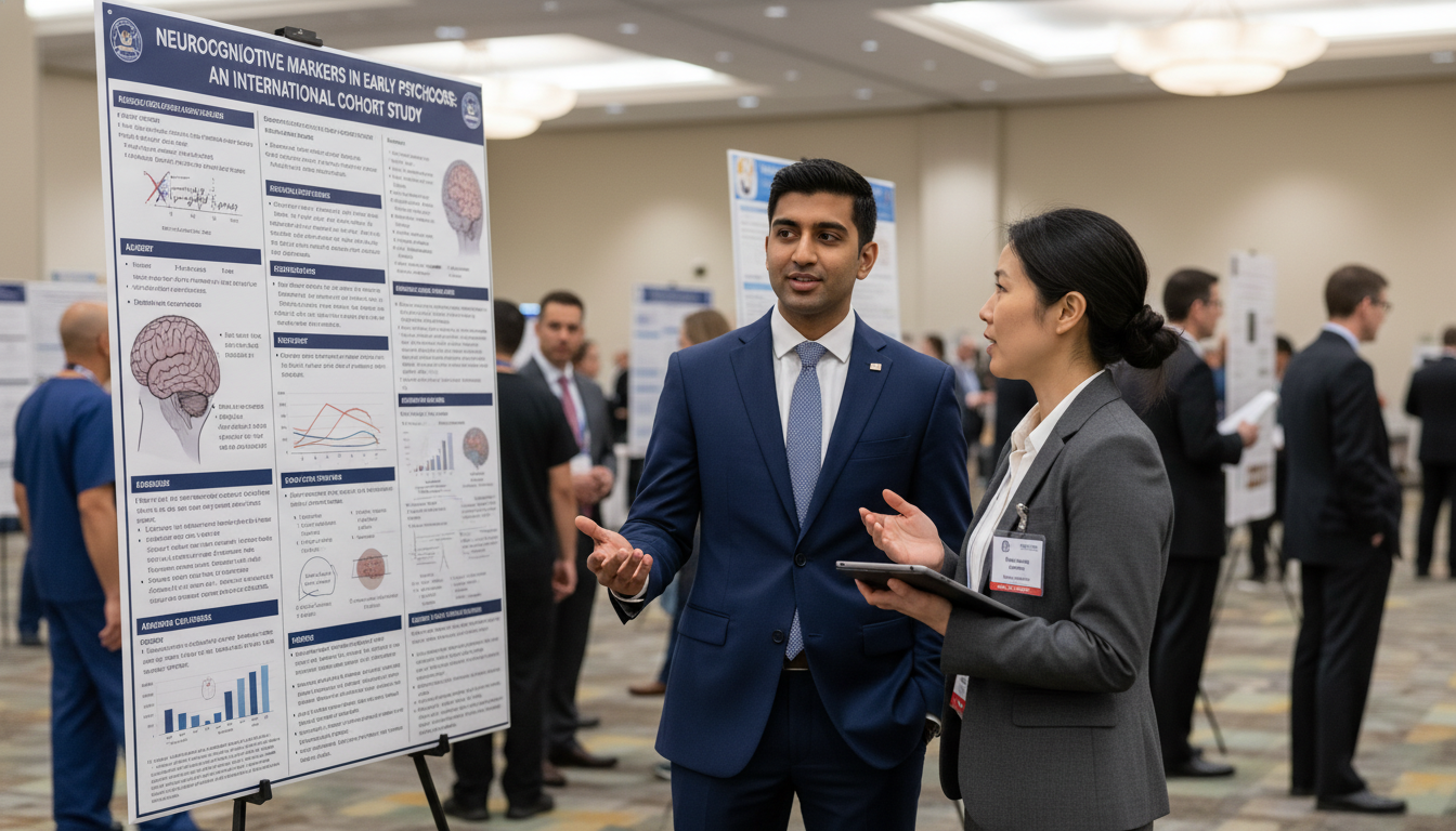 International medical graduate presenting research poster International medical graduate presenting research poster - IMG residency guide for Research Profile Building for Internation