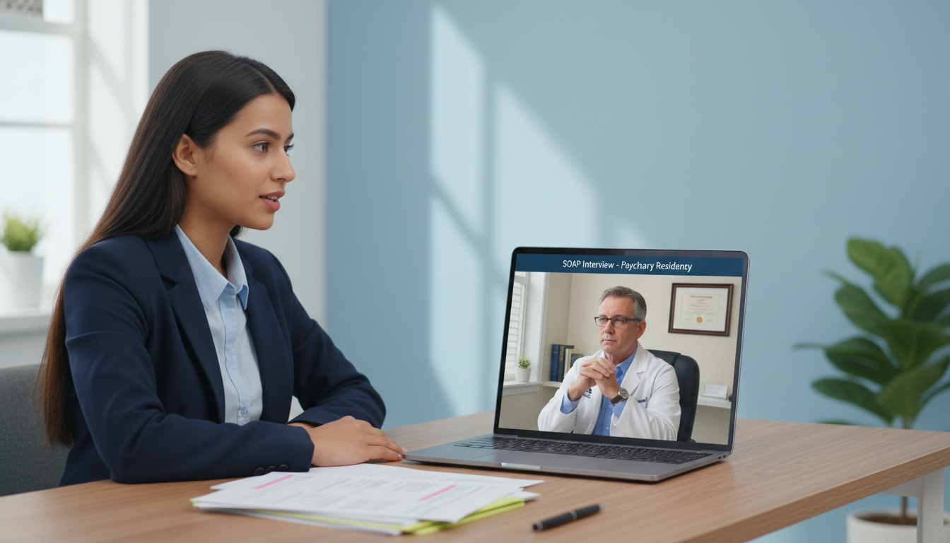 Psychiatry SOAP interview via video call - IMG residency guide for SOAP Preparation for International Medical Graduate (IMG)