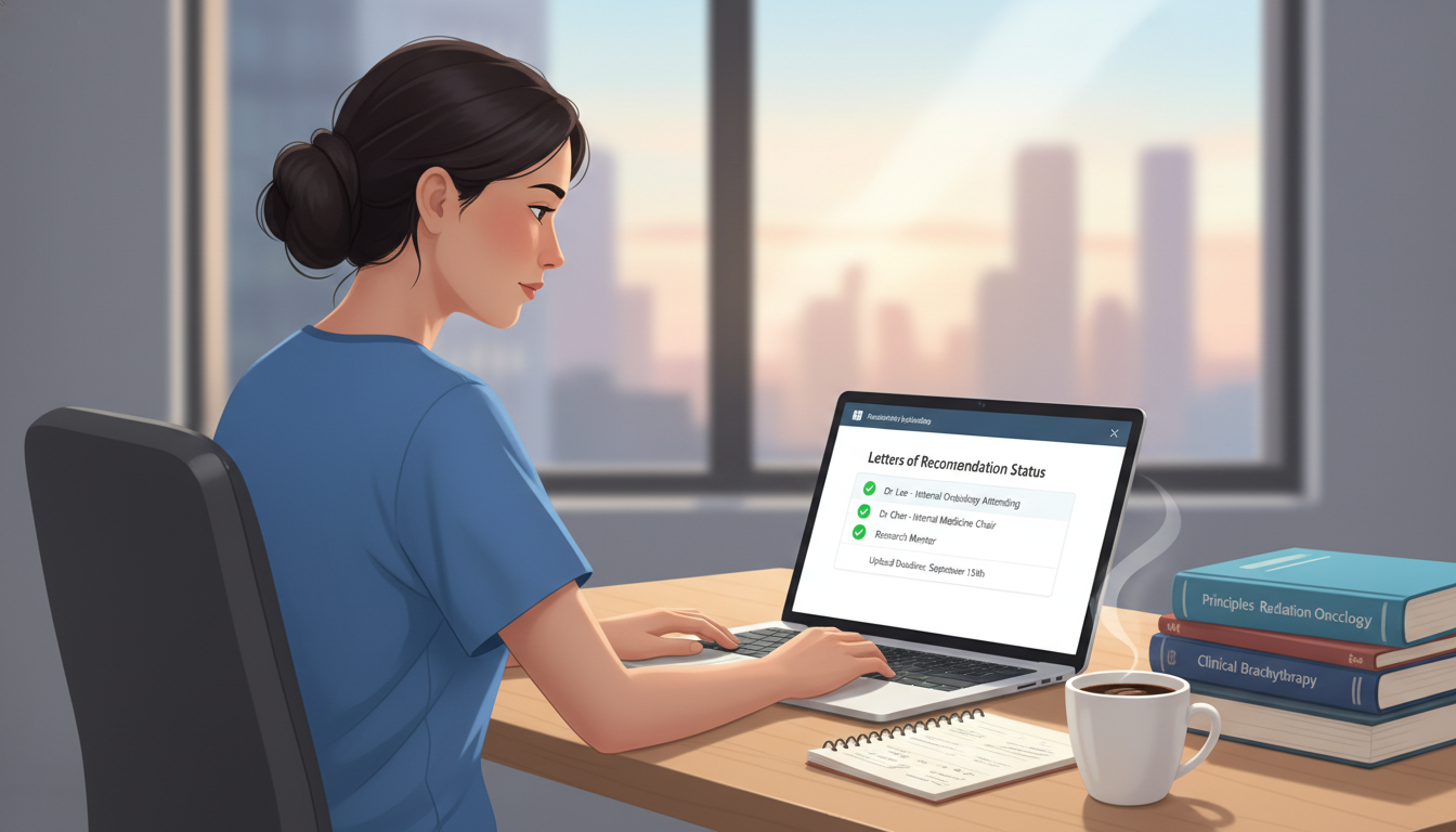 Radiation oncology residency applicant reviewing letters of recommendation status on ERAS Radiation oncology residency applicant reviewing letters of recommendation status on ERAS - IMG residency guide for Letters o