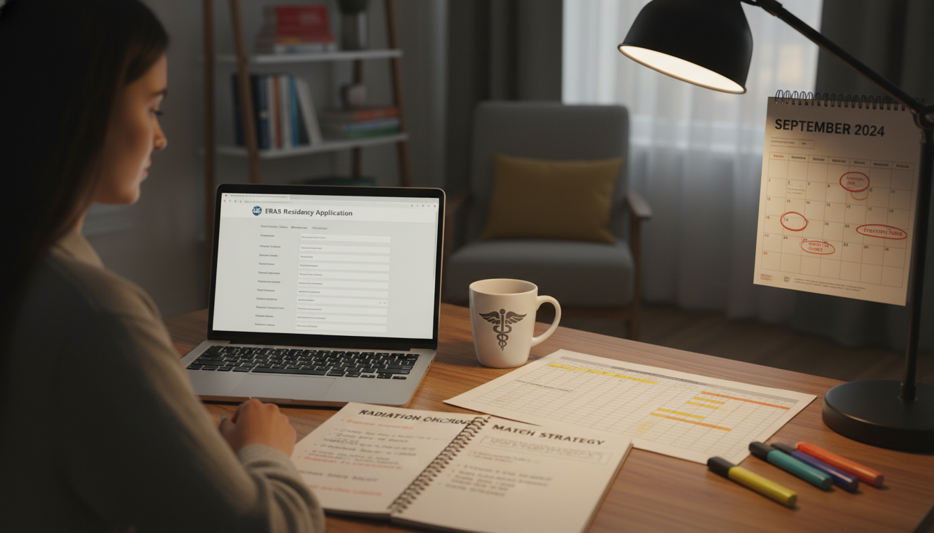 International medical graduate preparing residency applications with a detailed strategy plan - IMG residency guide for Low S