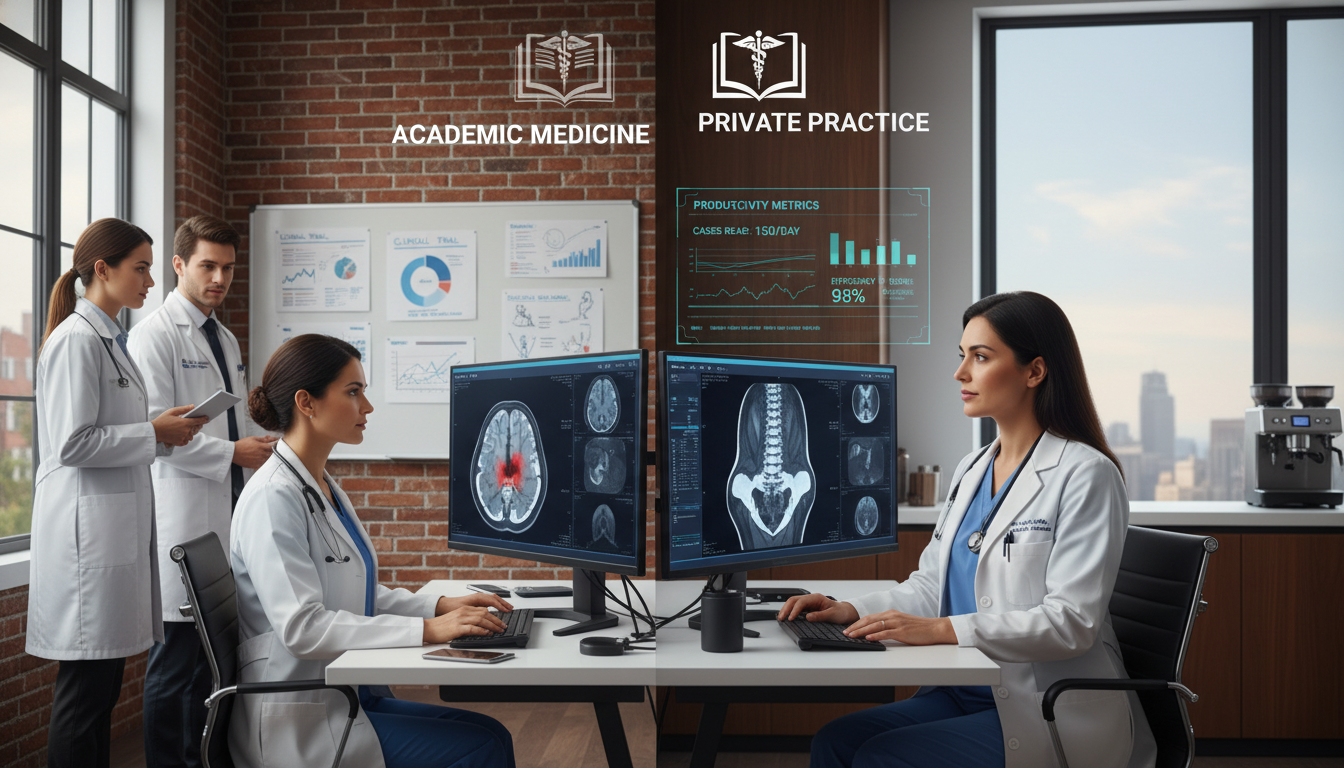 Choosing Between Academic and Private Practice in Radiology: A Guide for IMGs