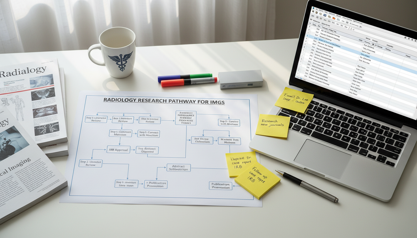 Stepwise roadmap for IMG radiology research development - IMG residency guide for Research Profile Building for International