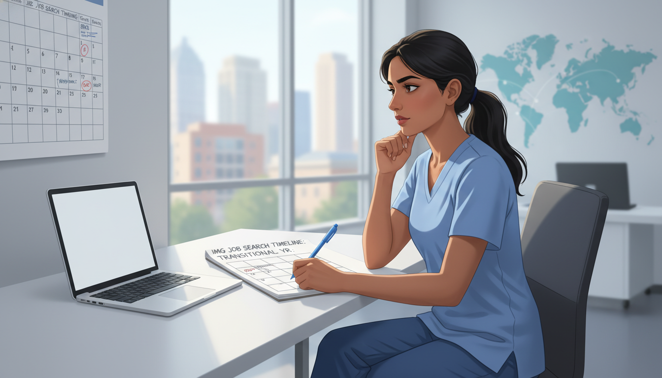 Essential IMG Residency Guide: Job Search Timing in Transitional Year