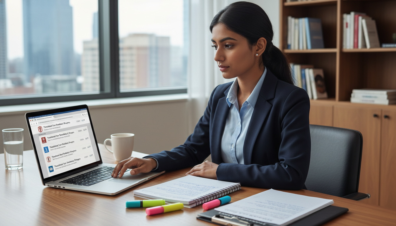 Residency applicant researching transitional year programs - IMG residency guide for Pre-Interview Preparation for Internatio