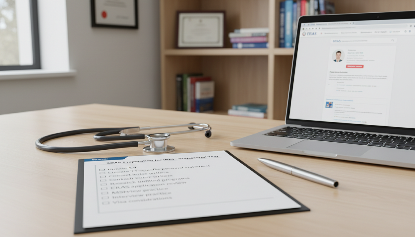 SOAP match preparation checklist for IMG transitional year applicant - IMG residency guide for SOAP Preparation for Internati