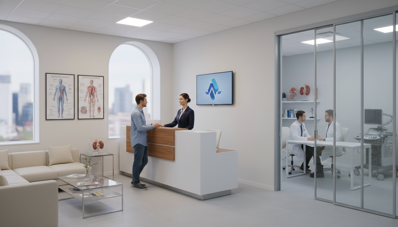 Urology private practice clinic reception and consulting room Urology private practice clinic reception and consulting room - IMG residency guide for Academic vs Private Practice for Inte