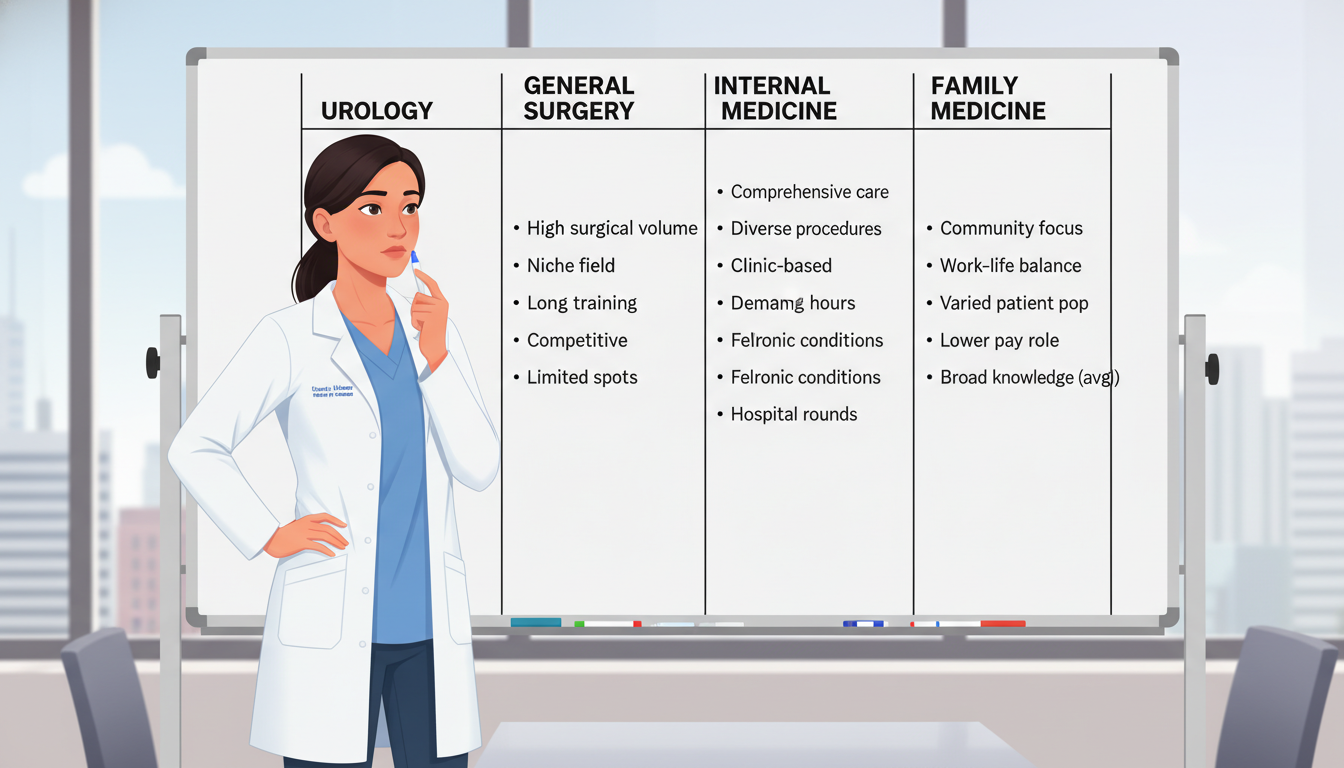 International medical graduate comparing backup specialties to urology International medical graduate comparing backup specialties to urology - IMG residency guide for Backup Specialty Planning fo