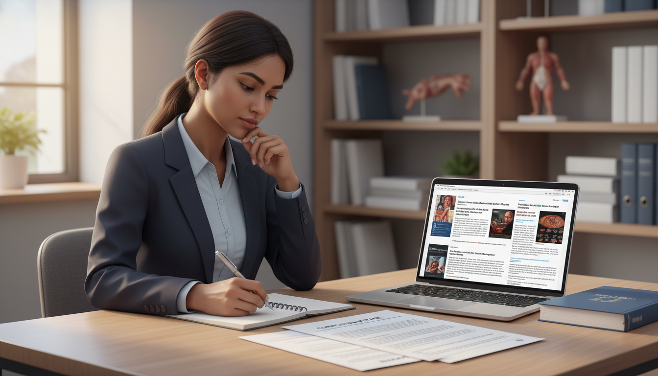 IMG applicant reviewing CV and personal statement before vascular surgery residency interview - IMG residency guide for Commo