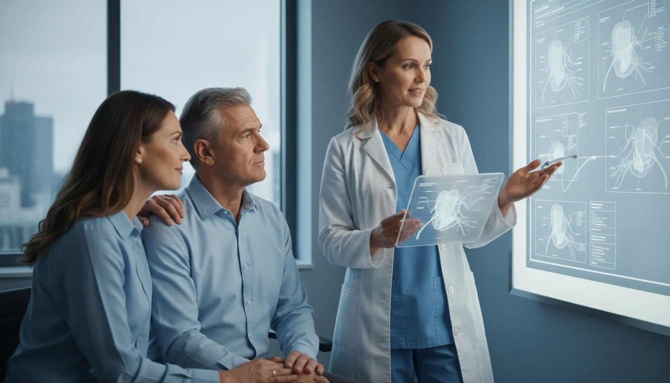 Vascular surgeon explaining endovascular procedure to a patient - IMG residency guide for Common Interview Questions for Inte