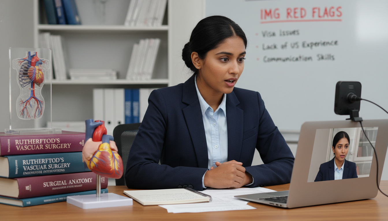 Vascular surgery resident preparing for an interview Vascular surgery resident preparing for an interview - IMG residency guide for Addressing Red Flags for International Medical