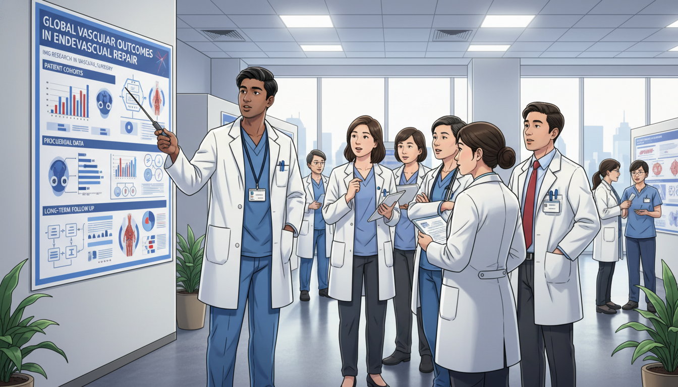 International medical graduate vascular resident presenting research poster at conference International medical graduate vascular resident presenting research poster at conference - IMG residency guide for Research