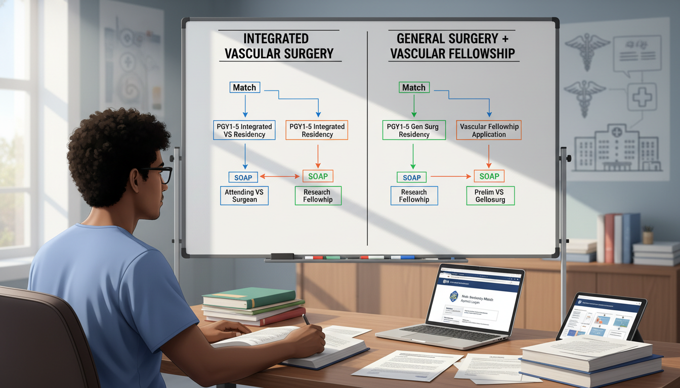 IMG planning SOAP strategy with vascular surgery pathway options - IMG residency guide for SOAP Preparation for International