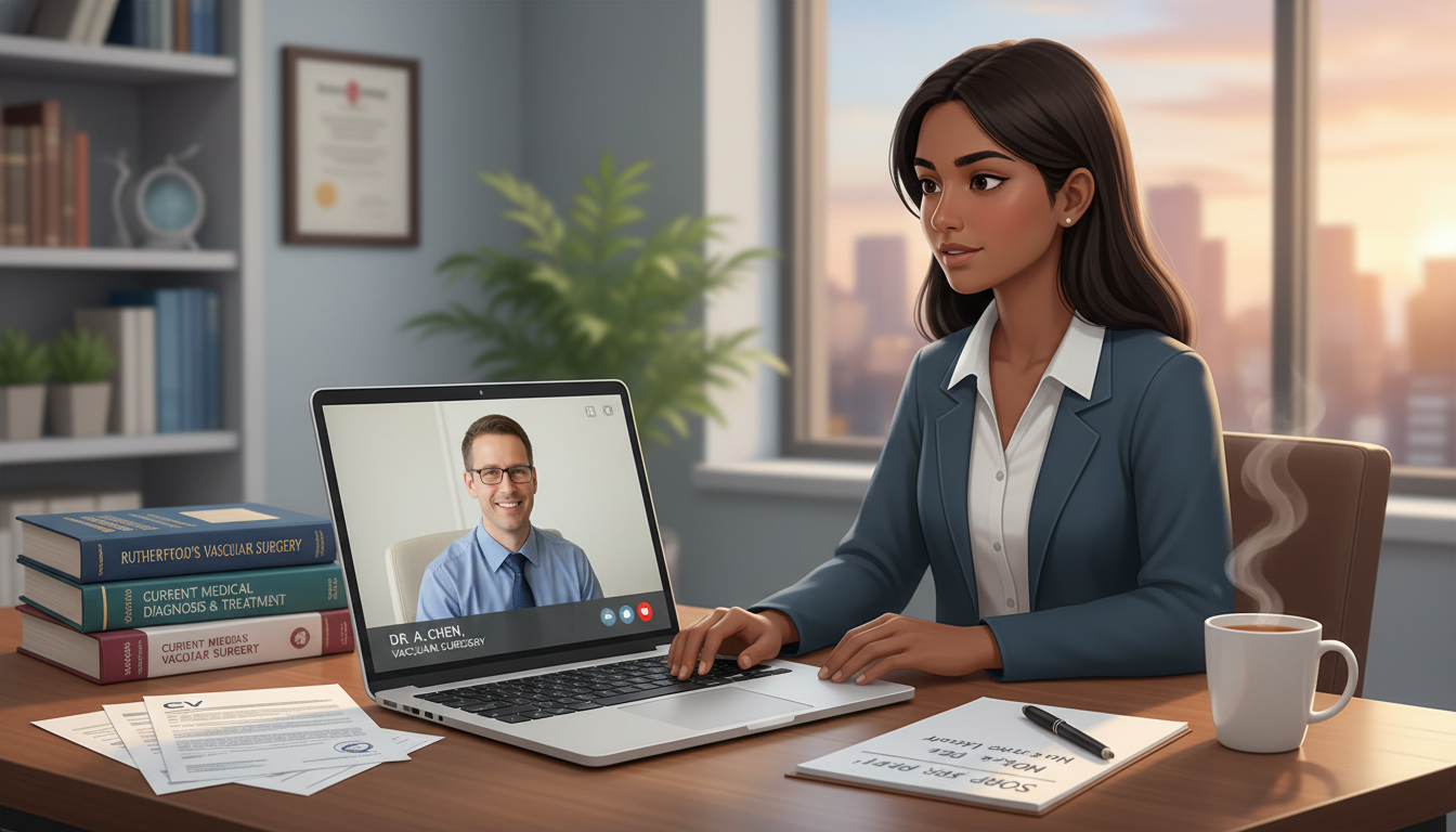 IMG speaking with a program director during SOAP video interview - IMG residency guide for SOAP Preparation for International