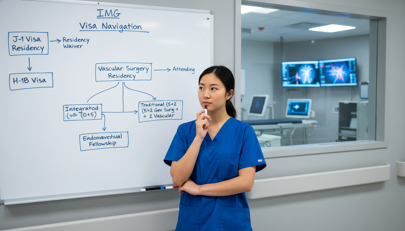 Vascular surgery resident choosing between visa pathways Vascular surgery resident choosing between visa pathways - IMG residency guide for Visa Navigation for Residency for Internat
