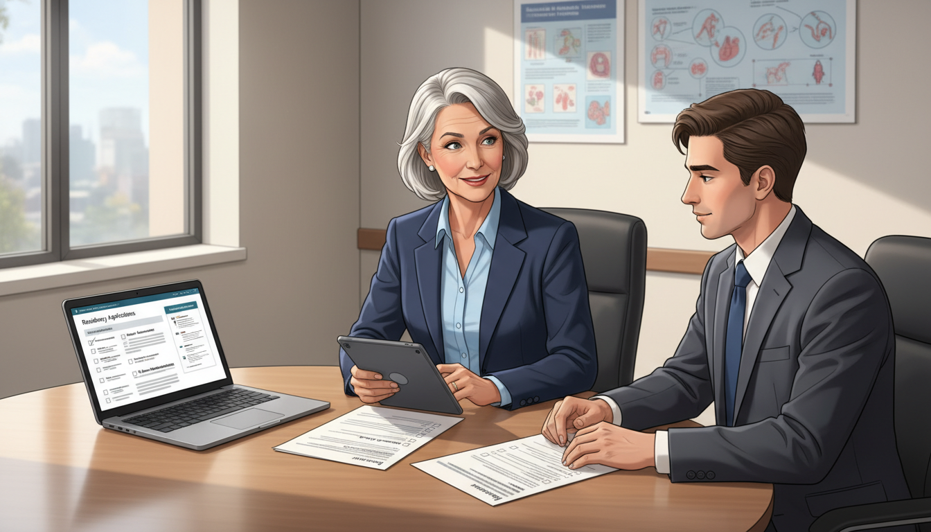 Physician Mentor Discussing Letter of Recommendation Strategy with MD Graduate Physician Mentor Discussing Letter of Recommendation Strategy with MD Graduate - MD graduate residency for Letters of Recomme