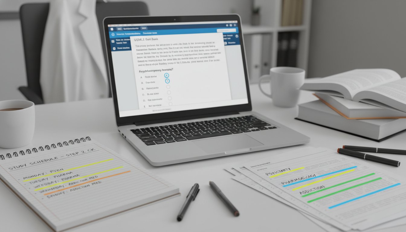 Studying for Step 2 CK with a strategic plan and addiction medicine focus - MD graduate residency for Step Score Strategy for