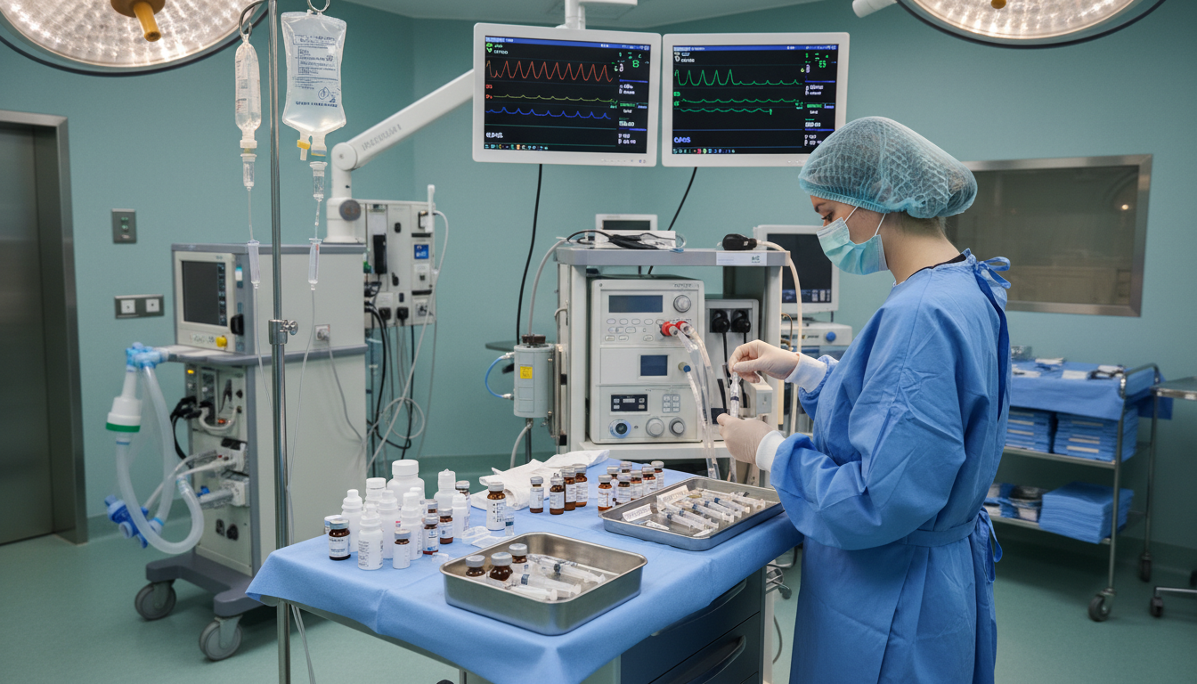 Medical student preparing anesthesia case during away rotation Medical student preparing anesthesia case during away rotation - MD graduate residency for Away Rotation Strategy for MD Grad