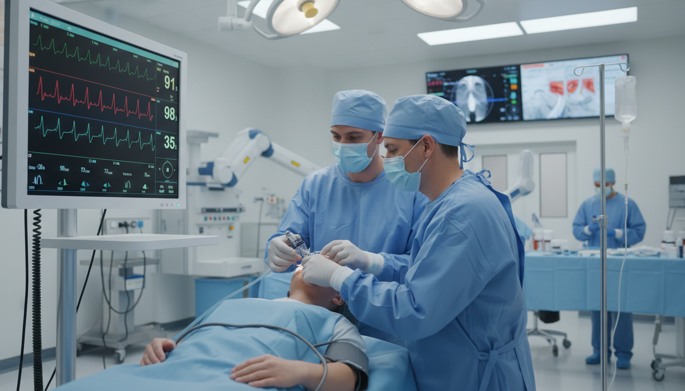 Resident participating in anesthesiology clinical rotation Resident participating in anesthesiology clinical rotation - MD graduate residency for CV Building for MD Graduate in Anesthe