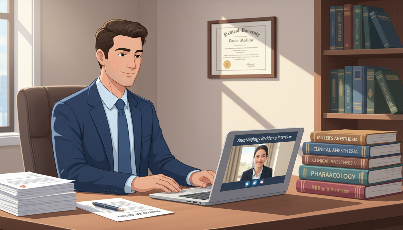 Anesthesiology resident candidate preparing for residency interview - MD graduate residency for Common Interview Questions fo