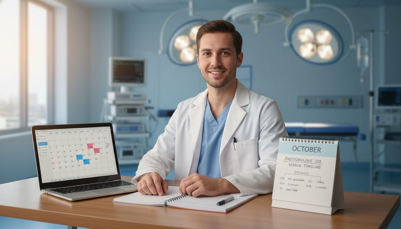 Essential Job Search Timing Guide for MD Graduates in Anesthesiology