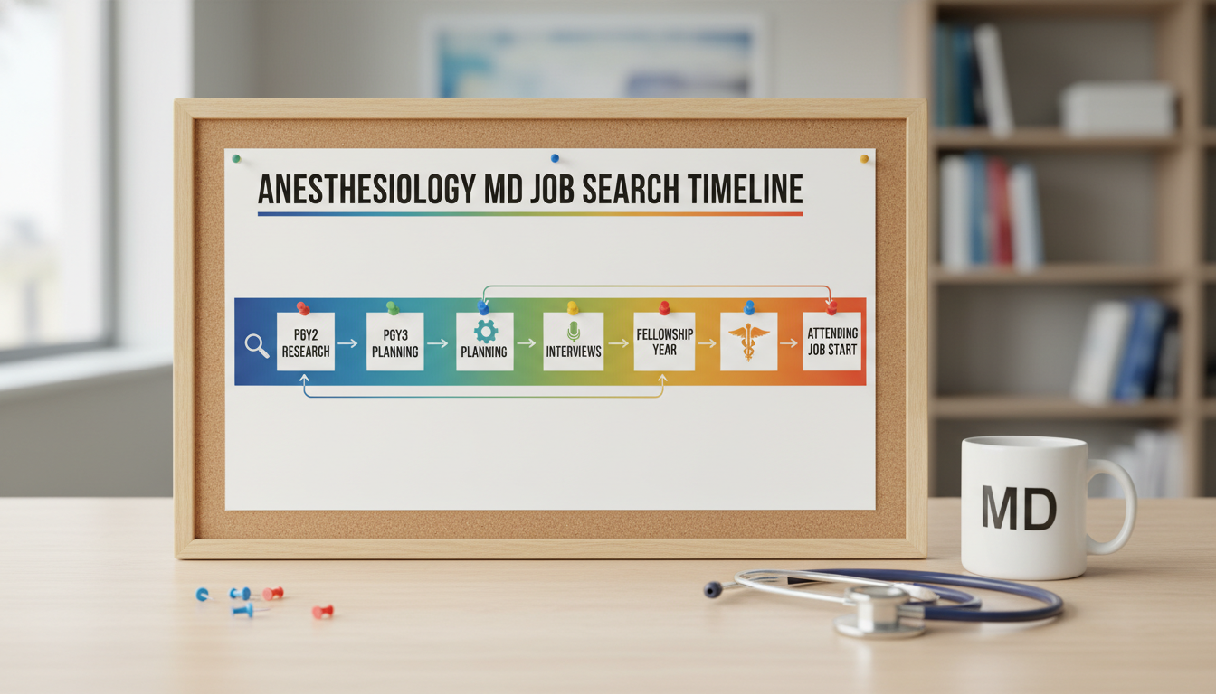 Timeline for anesthesiology job search during residency and fellowship - MD graduate residency for Job Search Timing for MD G