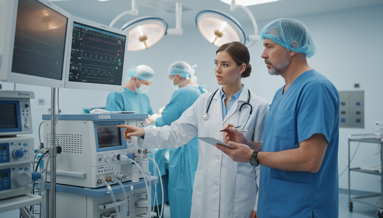 Anesthesiology Resident Applicant Working in Operating Room with Attending - MD graduate residency for Letters of Recommendat