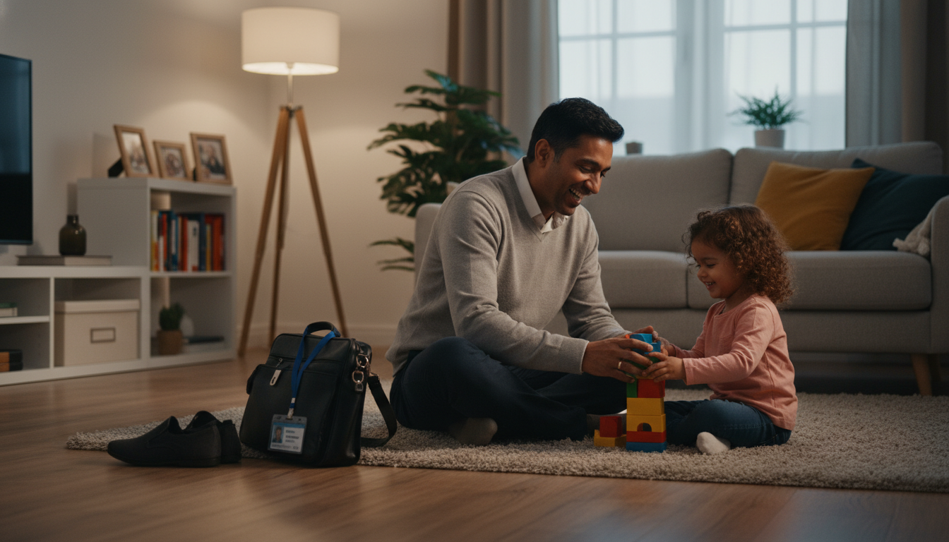 Anesthesiology attending enjoying time with family after work Anesthesiology attending enjoying time with family after work - MD graduate residency for Work-Life Balance Assessment for MD